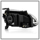 Black Crystal Headlights <br>93-97 Honda Civic del Sol