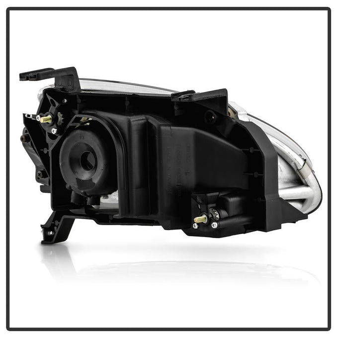 Black Crystal Headlights <br>93-97 Honda Civic del Sol