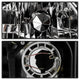 Black Crystal Headlights <br>93-97 Honda Civic del Sol