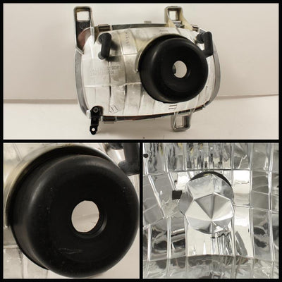 Chrome Crystal Headlights <br>93-95 Mazda RX-7