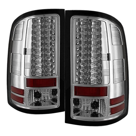 Chrome LED Tail Lights <br>07-13 GMC Sierra 1500 07-14 GMC Sierra 2500 HD Sierra 3500 HD