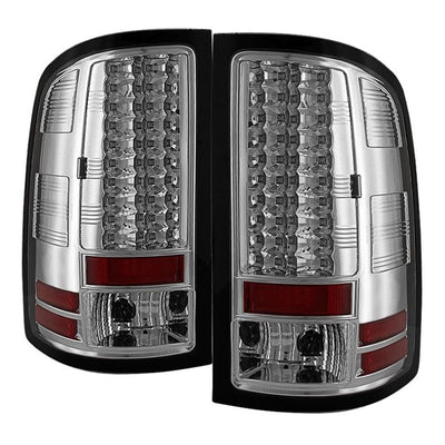 Chrome LED Tail Lights <br>07-13 GMC Sierra 1500 07-14 GMC Sierra 2500 HD Sierra 3500 HD