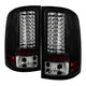 Black LED Tail Lights <br>07-13 GMC Sierra 1500 07-14 GMC Sierra 2500 HD Sierra 3500 HD