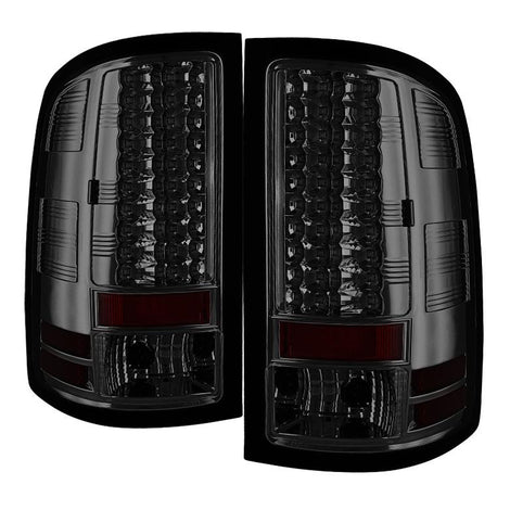 Smoke LED Tail Lights <br>07-13 GMC Sierra 1500 07-14 GMC Sierra 2500 HD Sierra 3500 HD