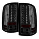 Smoke LED Tail Lights <br>07-13 GMC Sierra 1500 07-14 GMC Sierra 2500 HD Sierra 3500 HD