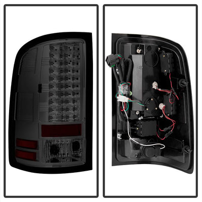 Smoke LED Tail Lights <br>07-13 GMC Sierra 1500 07-14 GMC Sierra 2500 HD Sierra 3500 HD