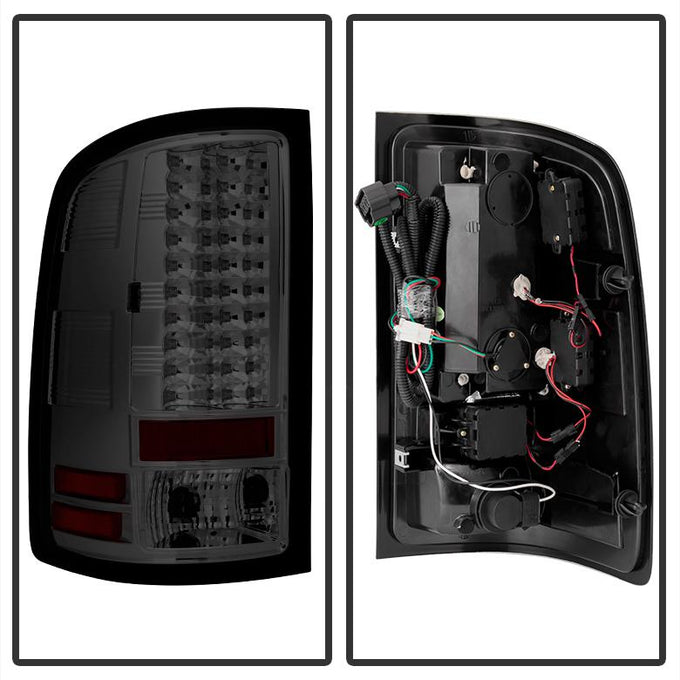 Smoke LED Tail Lights <br>07-13 GMC Sierra 1500 07-14 GMC Sierra 2500 HD Sierra 3500 HD