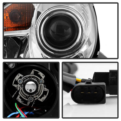 DRL Chrome Projector Headlights <br>05-10 Mercedes-Benz SLK350 SLK55 AMG SLK200