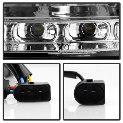 DRL Chrome Projector Headlights <br>05-10 Mercedes-Benz SLK350 SLK55 AMG SLK200
