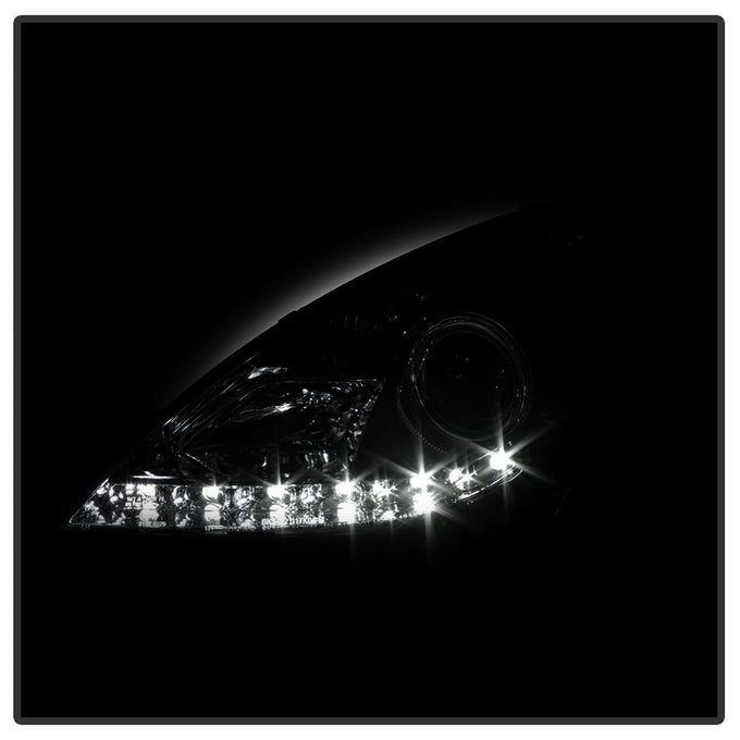 DRL Chrome Projector Headlights <br>05-10 Mercedes-Benz SLK350 SLK55 AMG SLK200