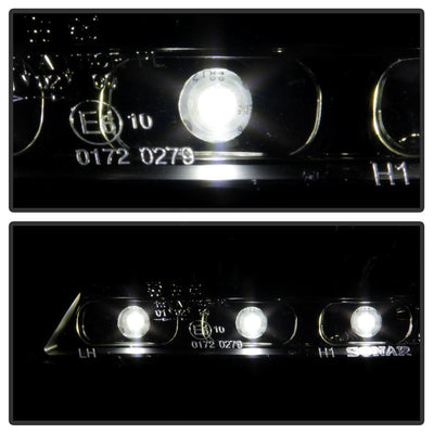 DRL Black Projector Headlights <br>05-10 Mercedes-Benz SLK350 SLK55 AMG SLK200