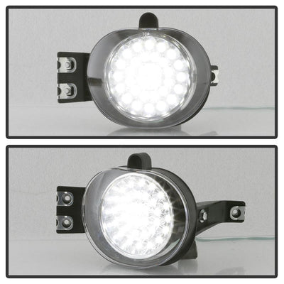 Clear LED Fog Lights w/Switch <br>02-08 Dodge Ram 1500 Ram 3500 Ram 2500 04-06 Durango