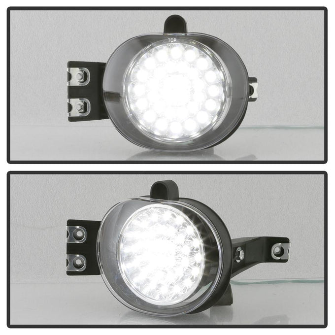 Clear LED Fog Lights w/Switch <br>02-08 Dodge Ram 1500 Ram 3500 Ram 2500 04-06 Durango