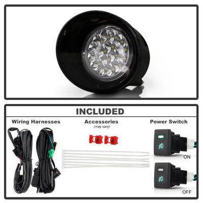 Clear LED Fog Lights w/Switch <br>05-12 Nissan Armada 04-12 Nissan TITAN 04 Nissan Pathfinder Armada