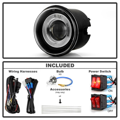 Clear Projector Fog Lights w/Switch <br>05-10 Chrysler 300 06-08 Dodge Charger 08-09 Dodge Caliber