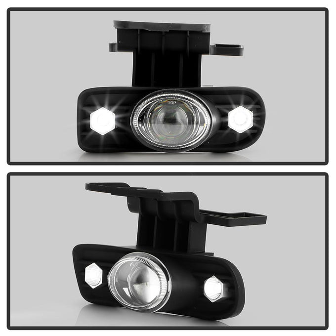 Clear Projector Fog Lights w/Switch <br>99-02 Chevy Silverado 1500, 2500, 01-02 3500