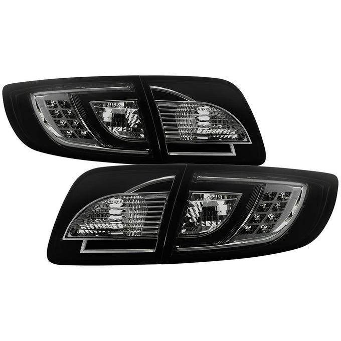 Smoke LED Tail Lights <br>04-08 Mazda 3