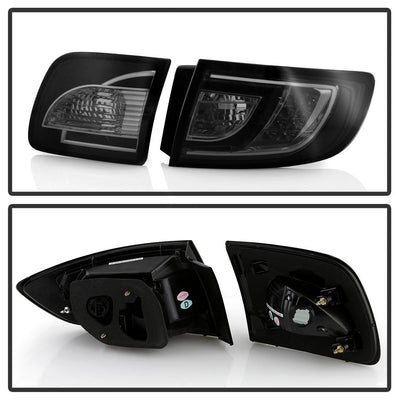 Smoke LED Tail Lights <br>04-08 Mazda 3