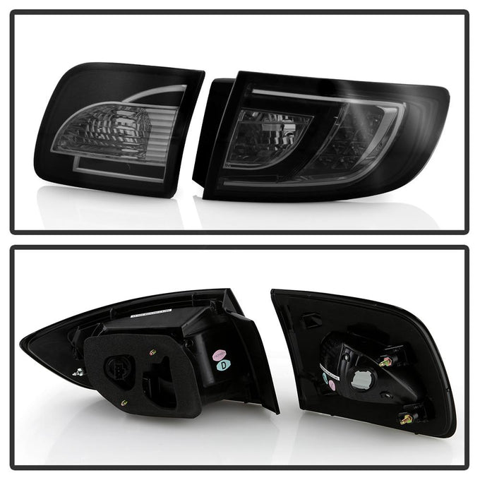 Smoke LED Tail Lights <br>04-08 Mazda 3
