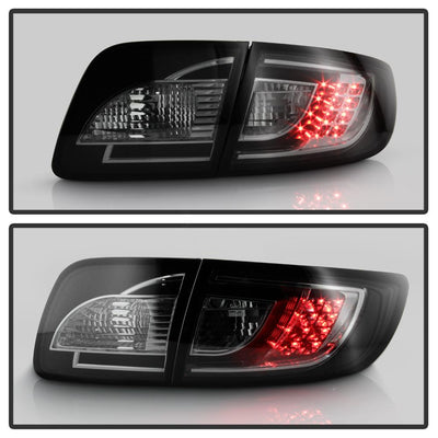 Smoke LED Tail Lights <br>04-08 Mazda 3
