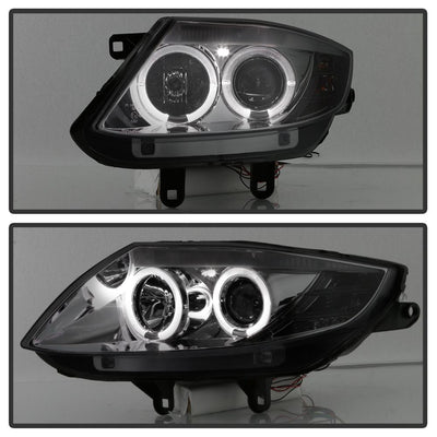 LED Halo Smoke Projector Headlights <br>03-08 BMW Z4