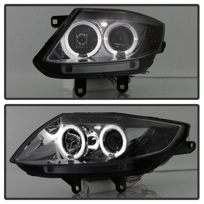 LED Halo Smoke Projector Headlights <br>03-08 BMW Z4