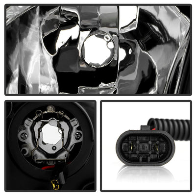 DRL Black Projector Headlights <br>04-08 Mazda 3