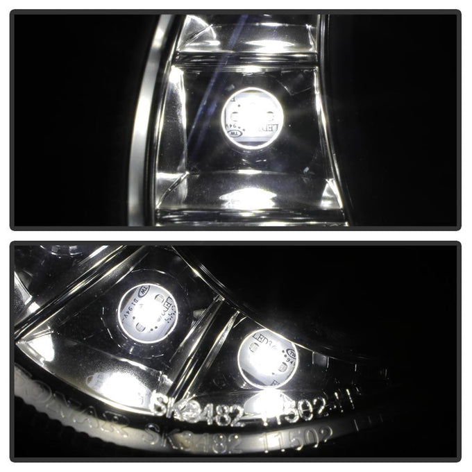 DRL Black Projector Headlights <br>03-06 Mercedes-Benz E320 E500 E55 AMG 2006 E350