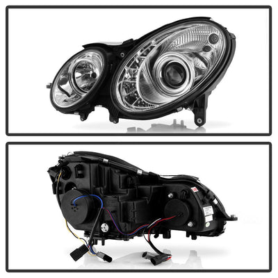 DRL Chrome Projector Headlights <br>03-06 Mercedes-Benz E320 E500 E55 AMG 2006 E350