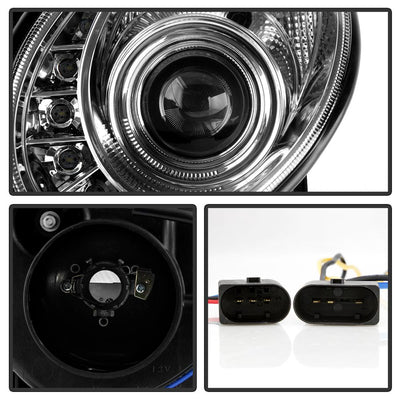 DRL Chrome Projector Headlights <br>03-06 Mercedes-Benz E320 E500 E55 AMG 2006 E350