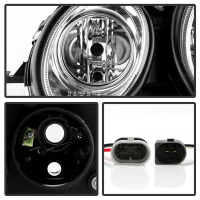 DRL Chrome Projector Headlights <br>03-06 Mercedes-Benz E320 E500 E55 AMG 2006 E350