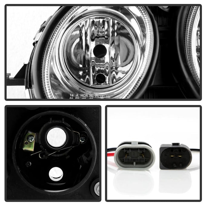 DRL Chrome Projector Headlights <br>03-06 Mercedes-Benz E320 E500 E55 AMG 2006 E350