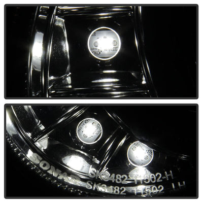 DRL Chrome Projector Headlights <br>03-06 Mercedes-Benz E320 E500 E55 AMG 2006 E350