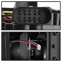 DRL Black Projector Headlights <br>06-09 Volkswagen Jetta Rabbit GTI