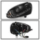 DRL Black Projector Headlights <br>06-09 Volkswagen Jetta Rabbit GTI