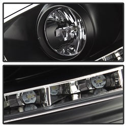 DRL Black Projector Headlights <br>06-09 Volkswagen Jetta Rabbit GTI