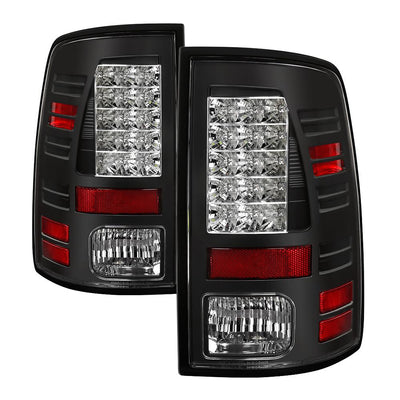 Black LED Tail Lights <br>09-18 Dodge Ram 1500 2500 3500