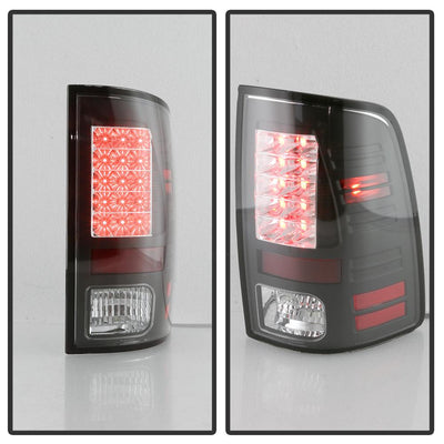 Black LED Tail Lights <br>09-18 Dodge Ram 1500 2500 3500