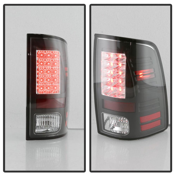 Black LED Tail Lights <br>09-18 Dodge Ram 1500 2500 3500