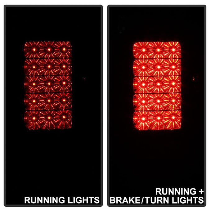 Black LED Tail Lights <br>09-18 Dodge Ram 1500 2500 3500