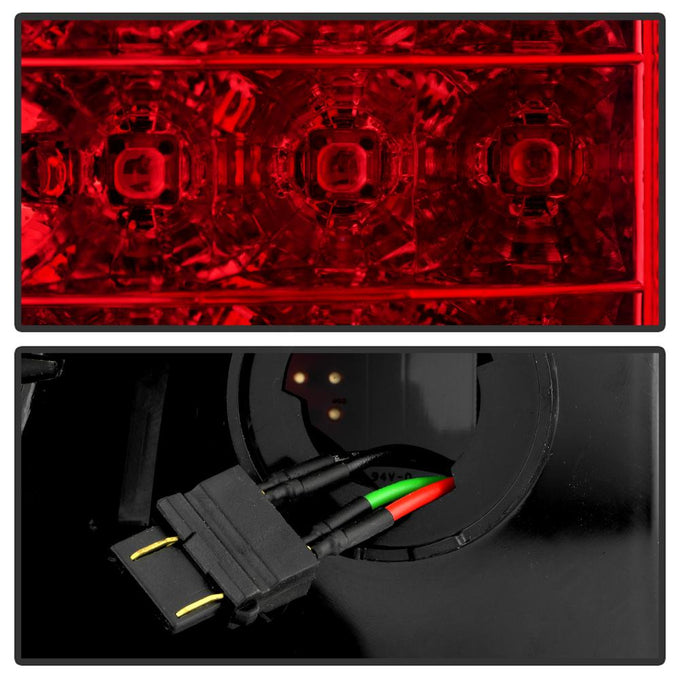 Red Clear LED Tail Lights <br>09-18 Dodge Ram 1500 2500 3500