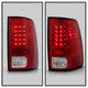 Red Clear LED Tail Lights <br>09-18 Dodge Ram 1500 2500 3500