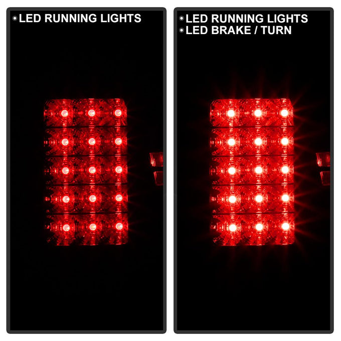 Red Clear LED Tail Lights <br>09-18 Dodge Ram 1500 2500 3500
