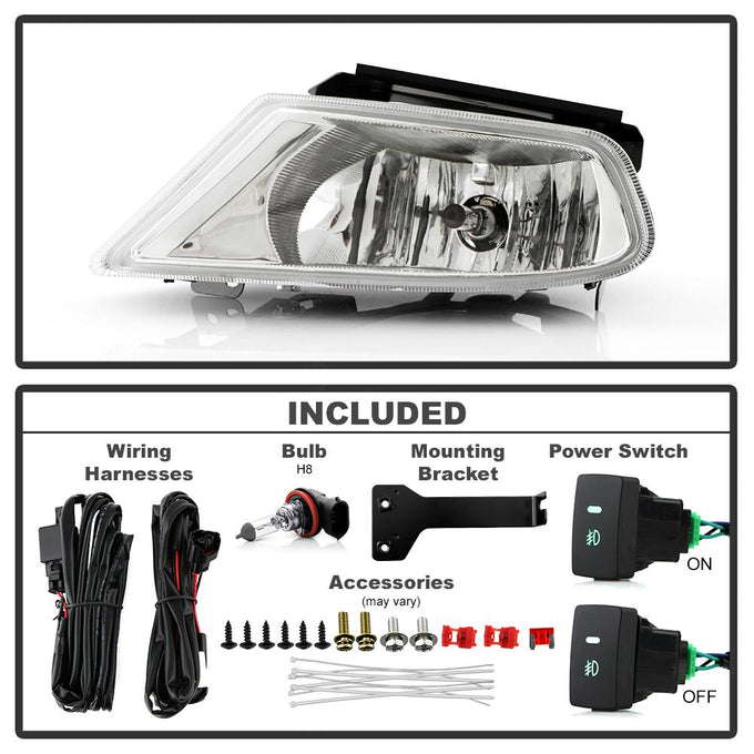 Clear OEM Fog Lights W/Switch <br>05-07 Honda Odyssey