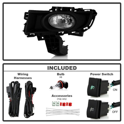 Clear OEM Fog Lights W/Switch <br>07-08 Mazda 3