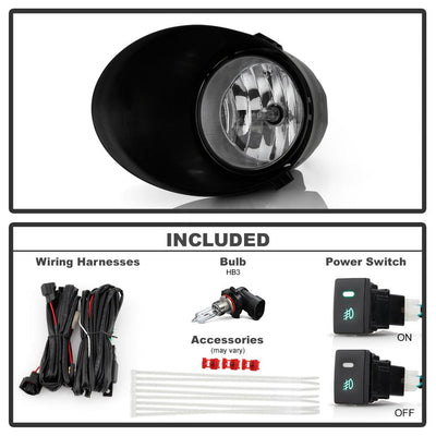 Clear OEM Fog Lights W/Switch <br>07-13 Toyota Tundra