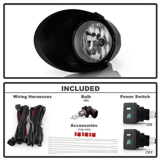 Clear OEM Fog Lights W/Switch <br>07-13 Toyota Tundra