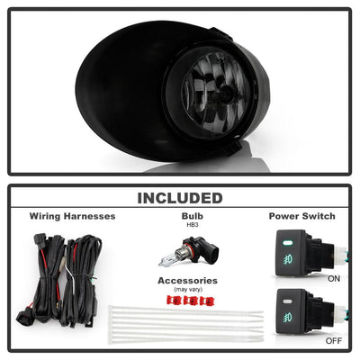 Smoke OEM Fog Lights w/Switch <br>07-13 Toyota Tundra