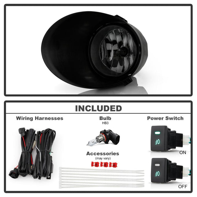 Smoke OEM Fog Lights w/Switch <br>07-13 Toyota Tundra