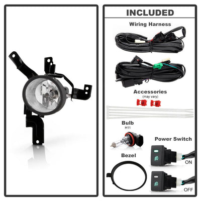 Clear OEM Fog Lights W/Switch <br>07-09 Honda CR-V